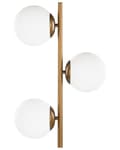 Miniatyrbild 8 av 11: Golvlampa i Guld med 3 Glasskärmar