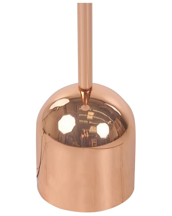 Golvlampa Koppar Metall 158 cm Glansig Koppar Rund Skärm Vardagsrum