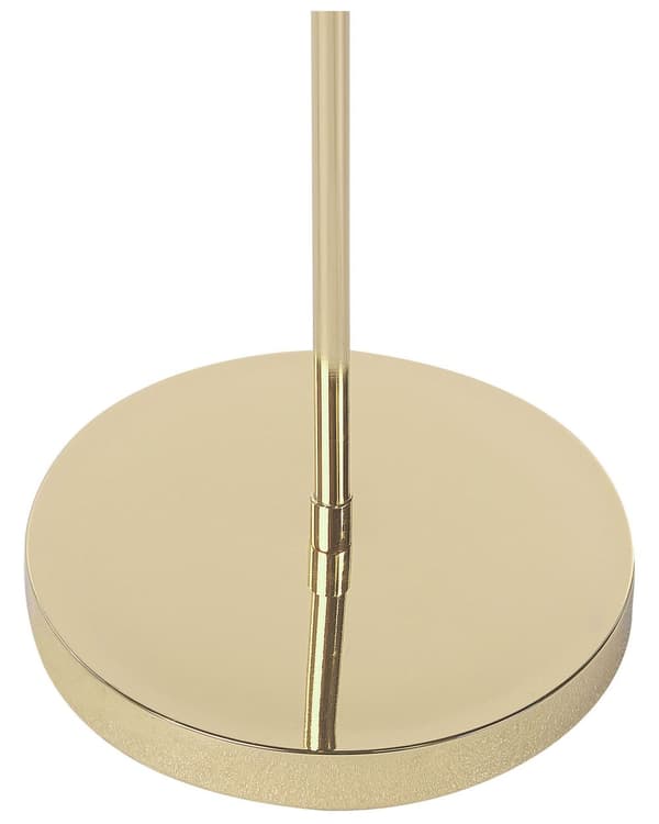 Guld Golvlampa 140 cm Exponerad Högblank Glödlampa