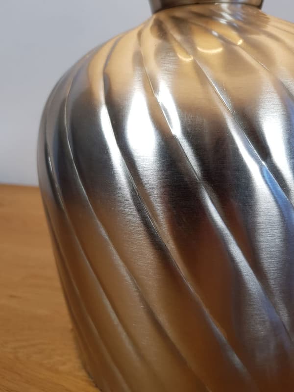 Bordslampa sänglampa Ø 30 x h 52 cm metall bas silver