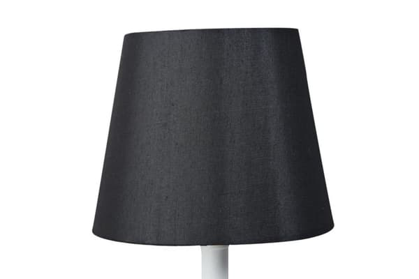 Lampskärm Silk/rund 13x18x15 Svart