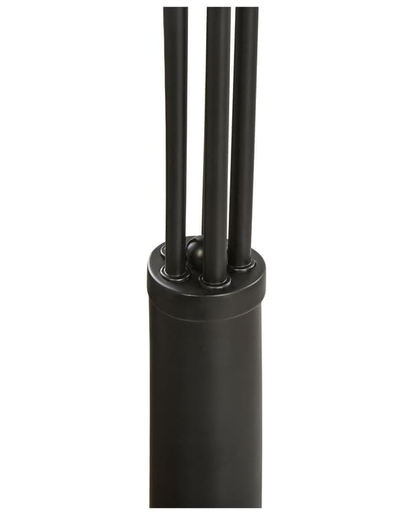 Golvlampa Svart Metall 120 cm 5 justerbara armar Runda skärmar Fotpedalbrytare Modern