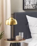 Miniatyrbild 4 av 10: Bordslampa i Svart Glans Rund Bas