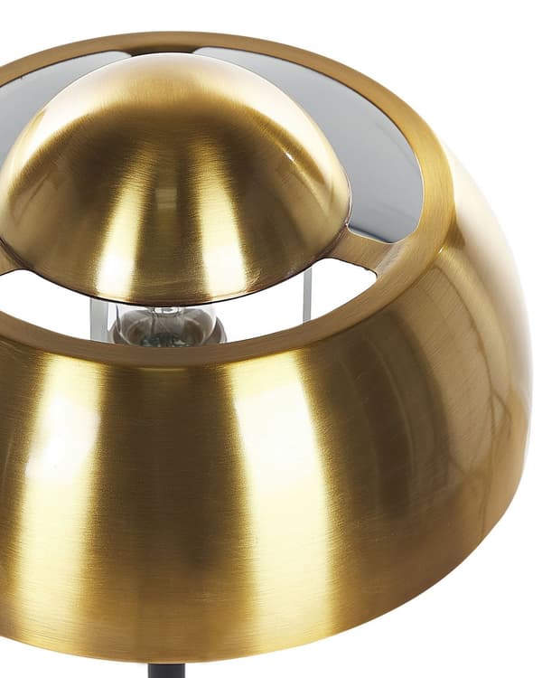 Bordslampa i Svart Glans Rund Bas