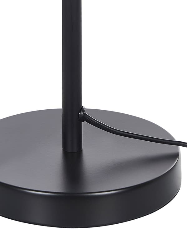 Bordslampa i Svart Glans Rund Bas