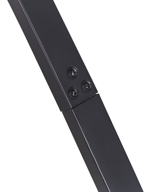 Golvlampa Svart Metall 188 cm Marmorbas Modern