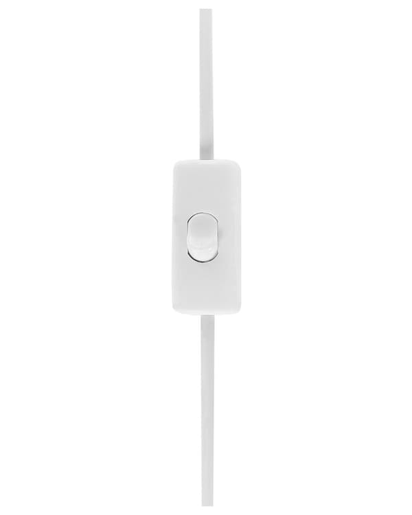 Bordslampa Grå Keramik Bas 66 cm Vit Tygskärm Klassisk Nattduksbordslampa