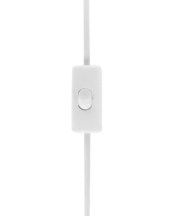 Bordslampa Svart Keramikbas 68 cm Vit Tygskärm Klassisk Nattlampa