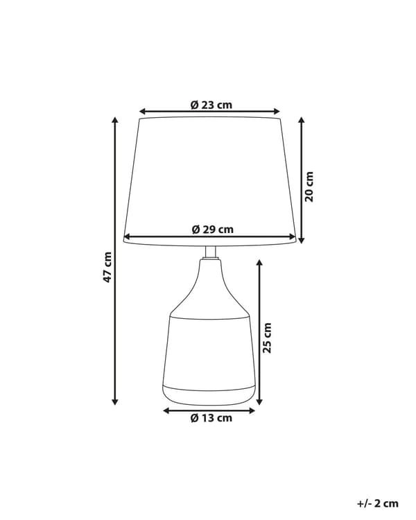 Bordslampa Guldbrun Keramik 47 cm Geometriskt Mönster Beige Empire Skärm Nattduksbord Vardagsrum Sovrum Belysning Retro stil