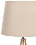 Miniatyrbild 6 av 10: Bordslampa Guldbrun Keramik 47 cm Geometriskt Mönster Beige Empire Skärm Nattduksbord Vardagsrum Sovrum Belysning Retro stil