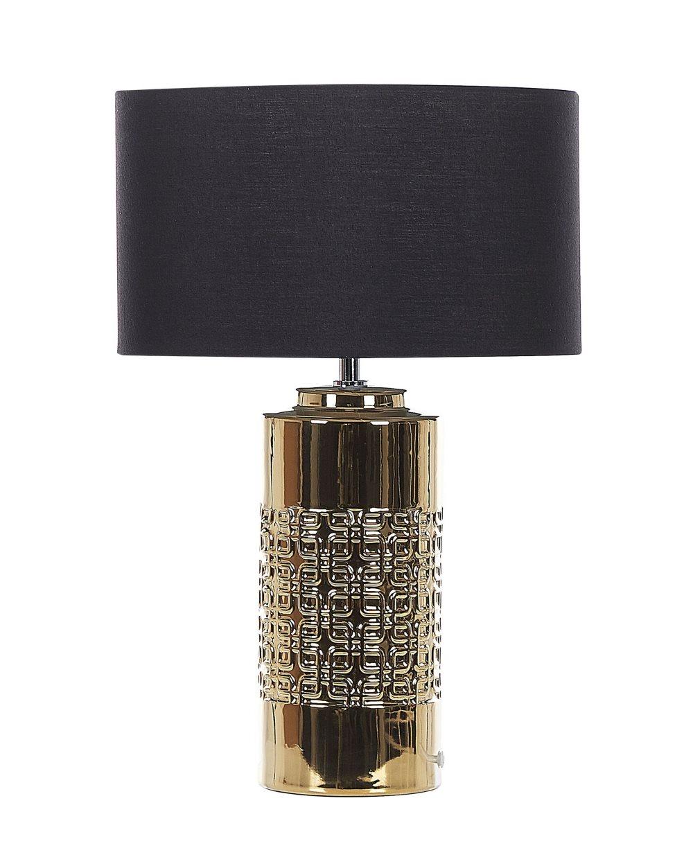 Bordslampa keramik guld CIMARRON