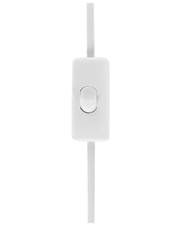 Bordslampa Off-White Keramik 59 cm Skandinavisk Nattlampa Skärm Textur Glansig Sovrum Vardagsrum