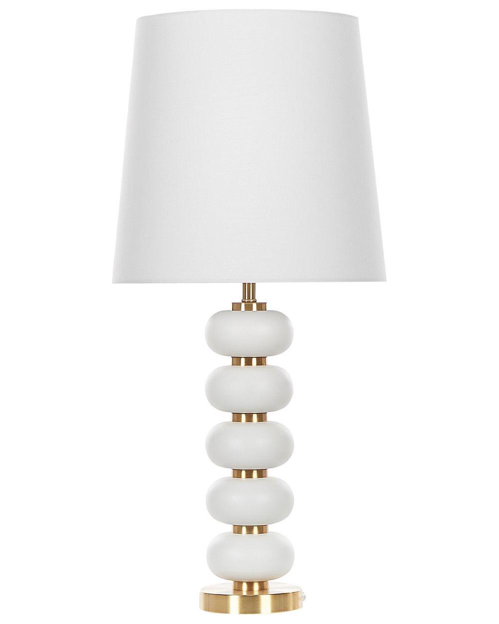 Bordslampa metall vit / guld FRIO