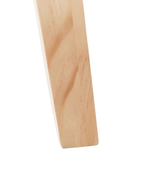 Trefots Golvlampa Vit Linne Lampskärm Ljusa Träben 148 cm Modern