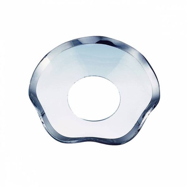 Ljusmanschett Clear Wavy Silver 55mm, 6-pack - Nybro