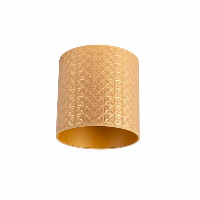 Lampskärm guld 25/25/25 triangelmönster