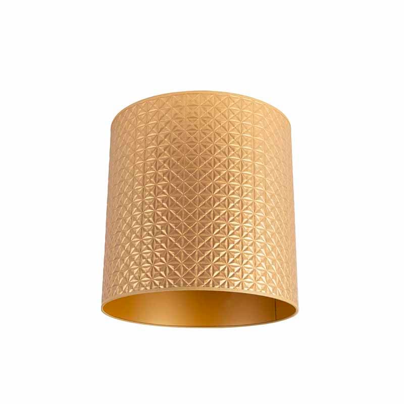 Lampskärm guld 40/40/40 triangelmönster