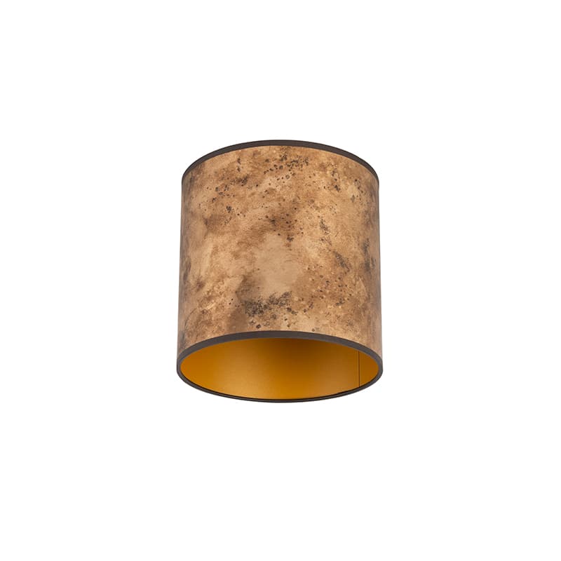 Lampskärmbrons 20/20/20 med gyllene inredning