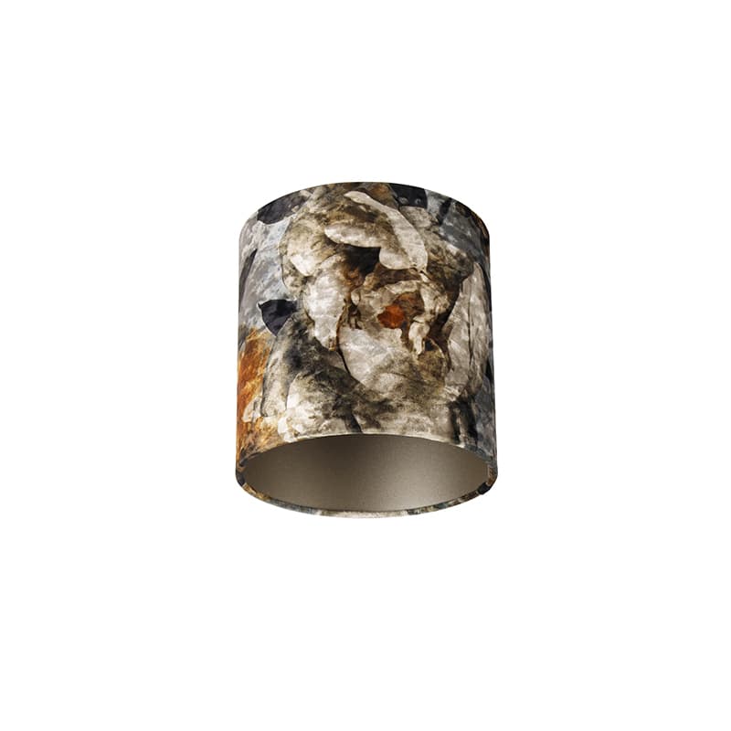 Velour lampskärm blommönster 20/20/20