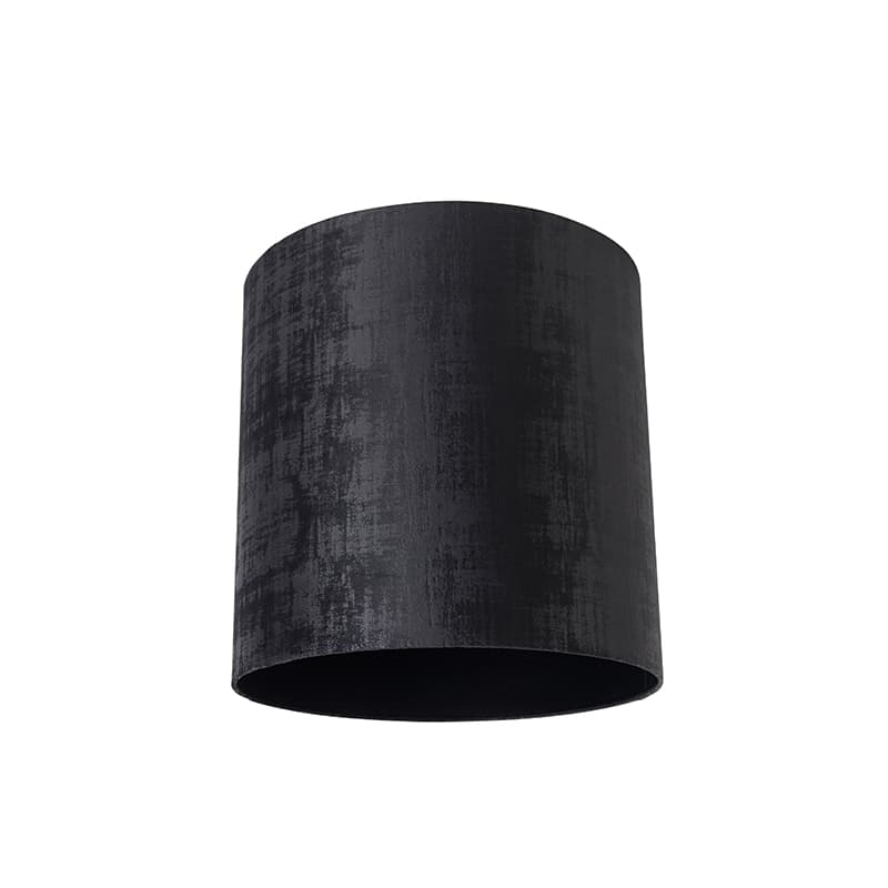 Lampskärm i velour svart 40/40/40