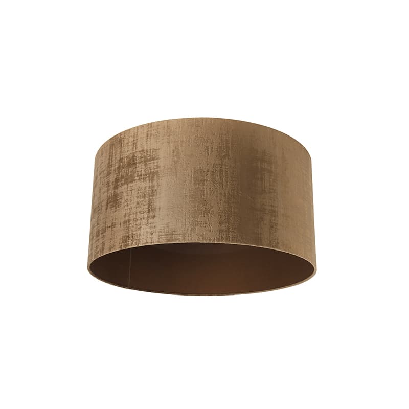 Lampskärm i velour brun 50/50/25