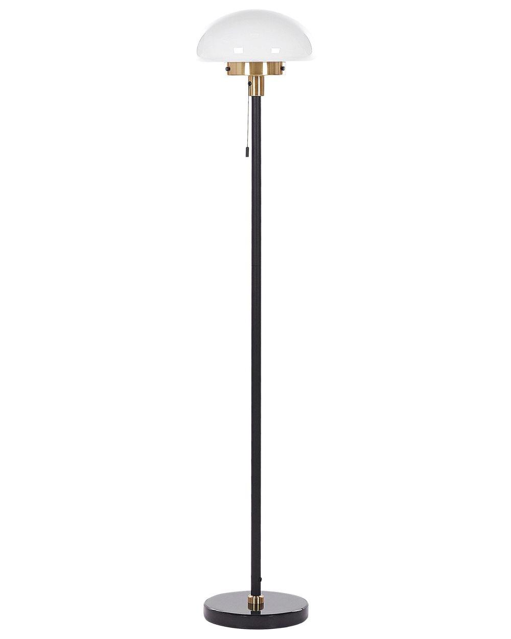Golvlampa 150 cm metall svart/guld/vit MINIJA