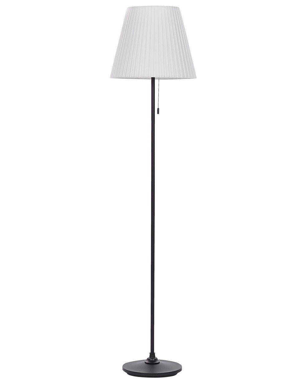 Golvlampa 148 cm metall svart/vit TORSYA