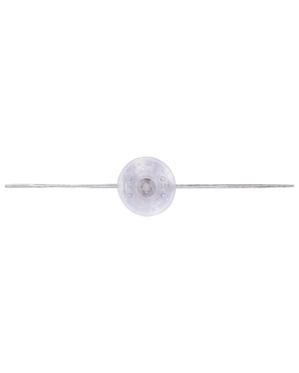 Golvlampa Stående Silverbåge Rund med en Modern Vintage Skärm
