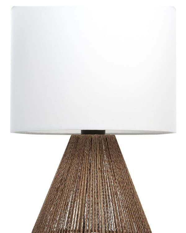 Bordslampa Naturlig Papperssnöre Vävd Sänglampa Omgivande ljus