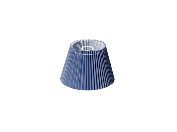 PLISSESKÆRM EMMA VILLA VÆG/PENDEL SIDE 18 CM BLÅ