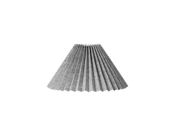 PLISSESKÆRM CAROLIN SIDE 23 CM SORT NISTRET