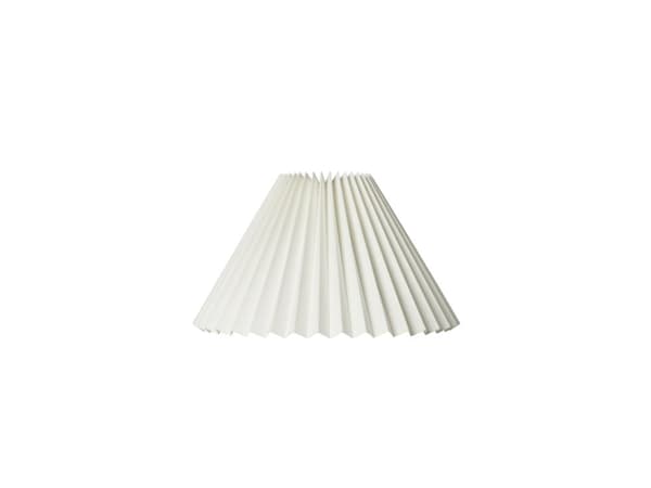 PLISSESKÆRM CAROLIN SIDE 21 CM HVID