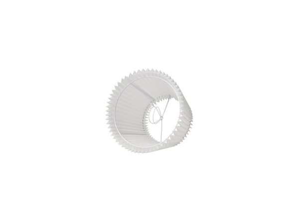PLISSERAD SKÄRM EMMA VILLA SIDA 16 CM VIT