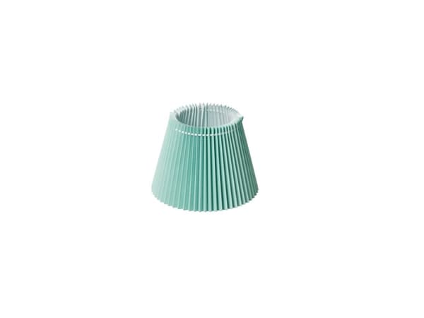 PLISSESKÆRM EMMA VILLA SIDE 16 CM GRØN