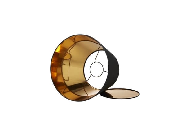 LAMPESKÆRM ISABELLA DOMUS H. 32,0 CM SORT/GULD