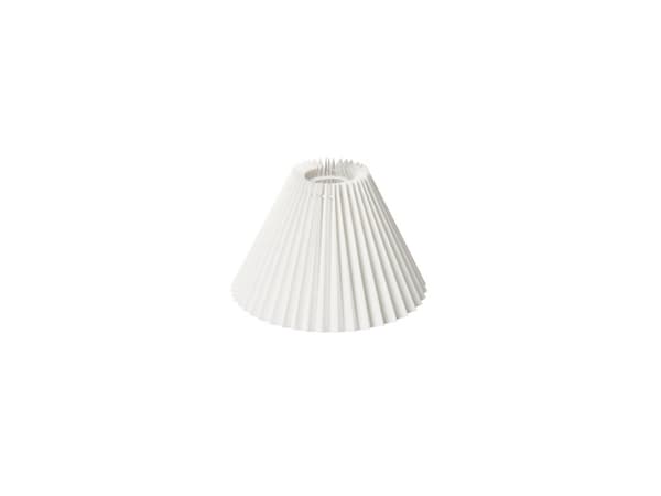 PLISSERAD SKÄRM EMMA PISO VÄGG/PENDELSIDA 18 CM VIT