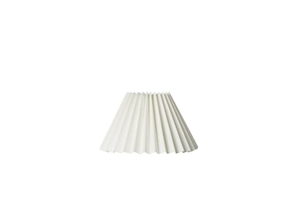 PLISSESKÆRM CAROLIN SIDE 17 CM HVID