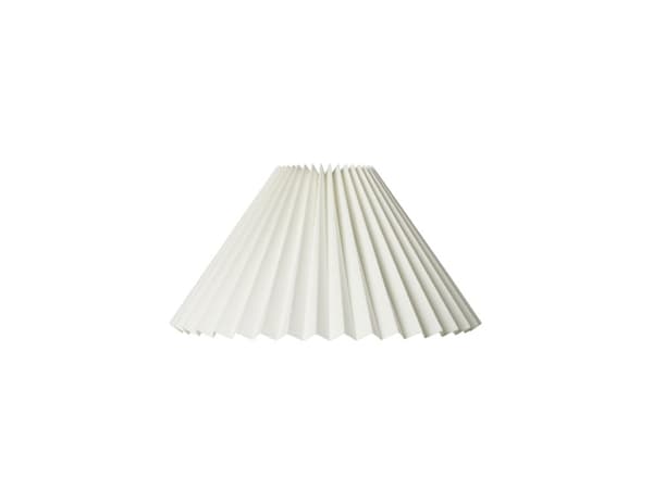 PLISSESKÆRM CAROLIN SIDE 23 CM HVID