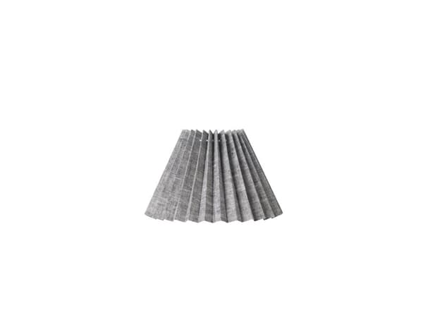 PLISSESKÆRM CAROLIN SIDE 17 CM SORT NISTRET