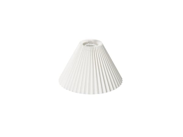 PLISSERAD SKÄRM EMMA PISO VÄGG/PENDELSIDA 21 CM VIT