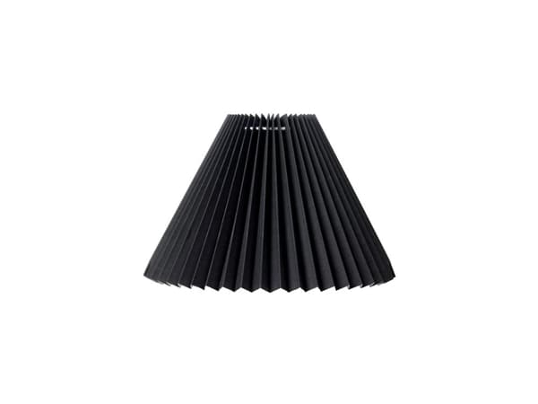 PLISSESKÆRM EMMA PISO VÆG/PENDEL SIDE 21 CM SORT