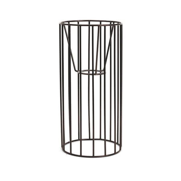 Svart cylinderlampskärm 25 x 12 cm