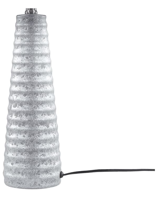 Bordslampa Silver Keramik 58 cm Geometriskt Mönster Svart Empire Skärm Nattduksbord Vardagsrum Sovrum Belysning Retro stil