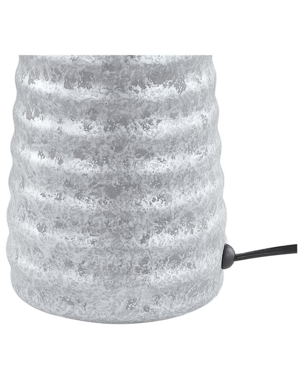 Bordslampa Silver Keramik 58 cm Geometriskt Mönster Svart Empire Skärm Nattduksbord Vardagsrum Sovrum Belysning Retro stil