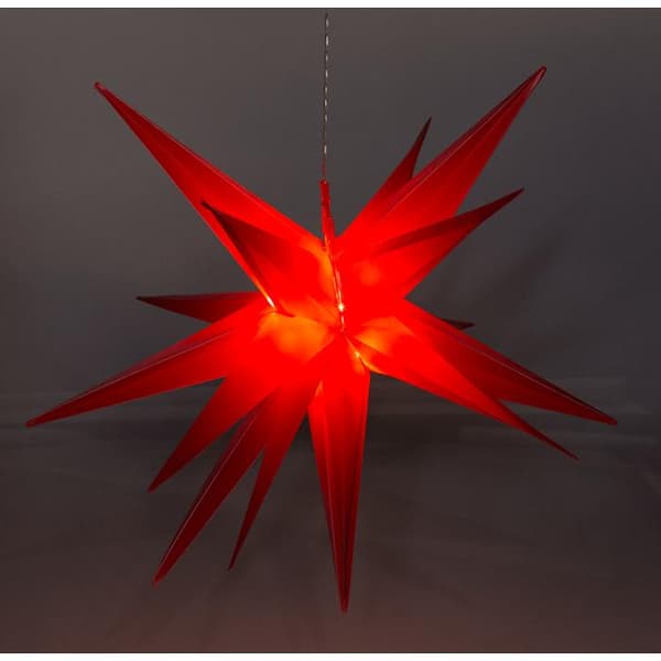 Julstjärna / Trådlös LED-lampa - Juldekoration