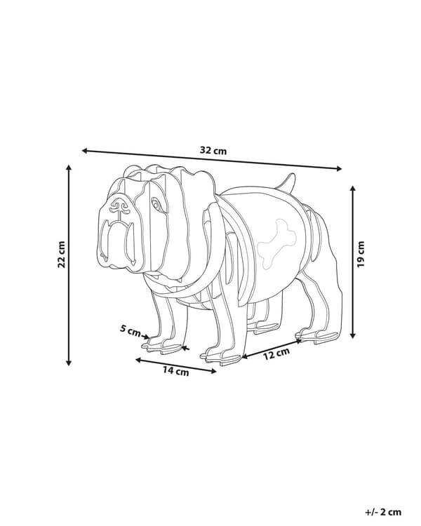 Bordslampa Ljust trä med Vit Tygskärm Bulldog Modern Sovrum