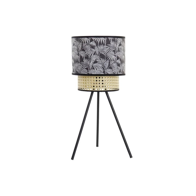 Desk lamp DKD Home Decor 40W Natural Black Palms Colonial (24 x 24 x 54 cm)