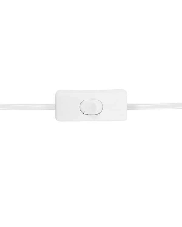 Bordslampa Blå Keramik 53 cm Vit Cylinder Skärm Handgjord Sänglampa Vardagsrum Sovrum Belysning