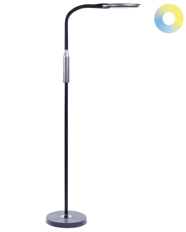 Golvlampa LED Vit Syntetiskt Material 148 cm Slider Dimmer Modern Belysning Hemmakontor