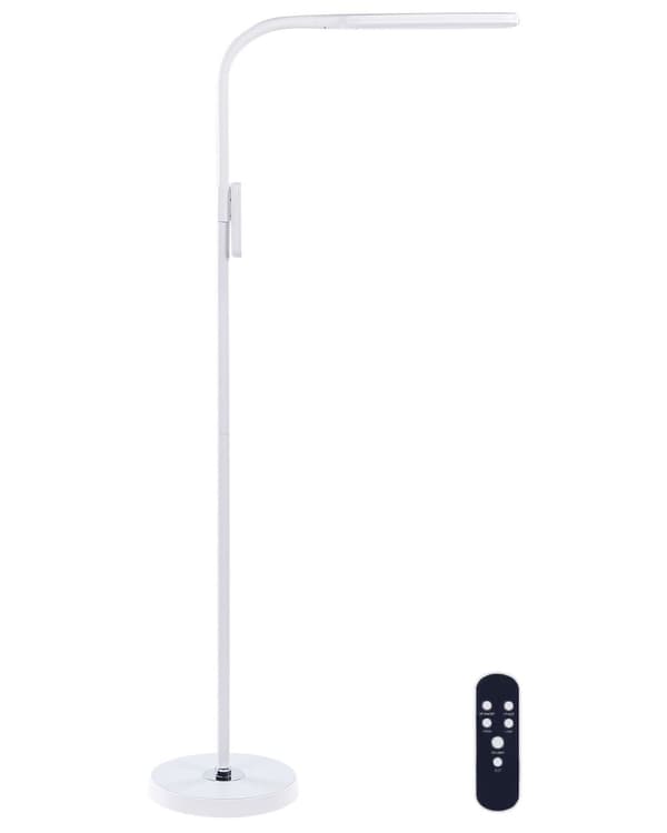 Golvlampa LED Vit Syntetmaterial 160 cm Dimmer Fjärrkontroll Modern Belysning Hemmakontor